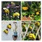 4 Pieces Metal Wall Art, Metal Bumble Bee Wall Decor, 3D Iron Bee Art Sculpture Hanging Wall Decorations for Outdoor Home Garden